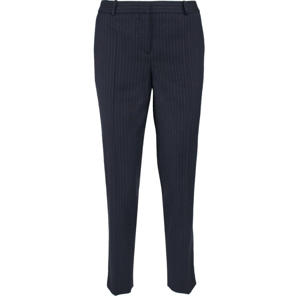 Hugo Boss Pants Tiluna Striped Wool Ankle Pants Suit Pants Crop SZ 8 New - Picture 2 of 6